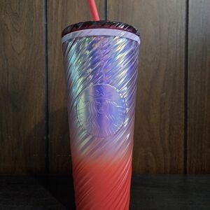 Starbucks Iridescent Tumbler with Straw